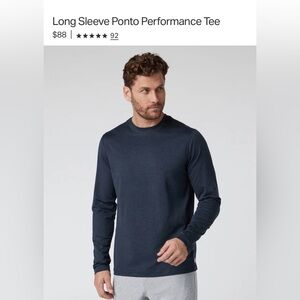 Vuori teal Men's Long Sleeve Shirt